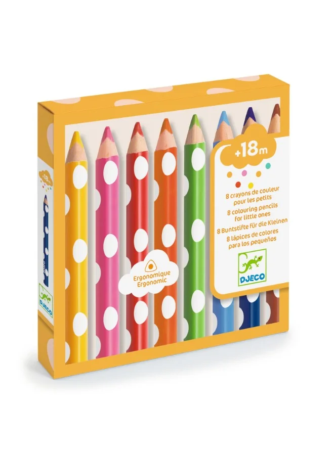 DJECO 8 Colouring Pencils For Little Ones