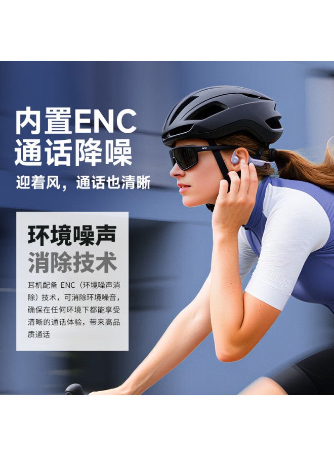 aigo سماعات بلوتوث بتقنية توصيل العظام مفتوحة الأذن غير داخل الأذن احترافية للسباحة مضادة للغبار ومقاومة للماء سماعات بلوتوث رياضية - Image 5