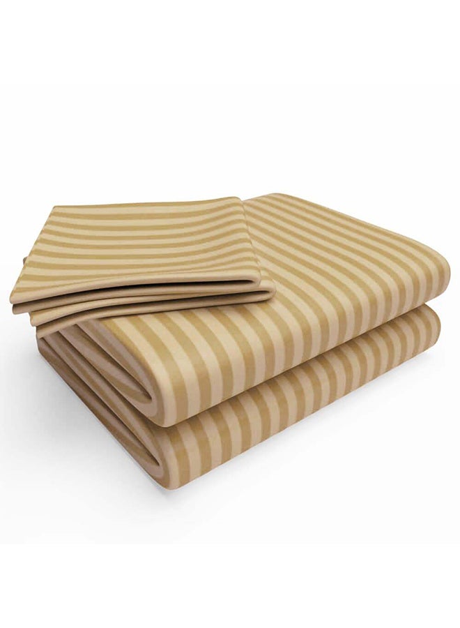 HOTEL COLLECTION Brown Single Flat Sheet with Single Pillow Case 160x220 cm - Image 2