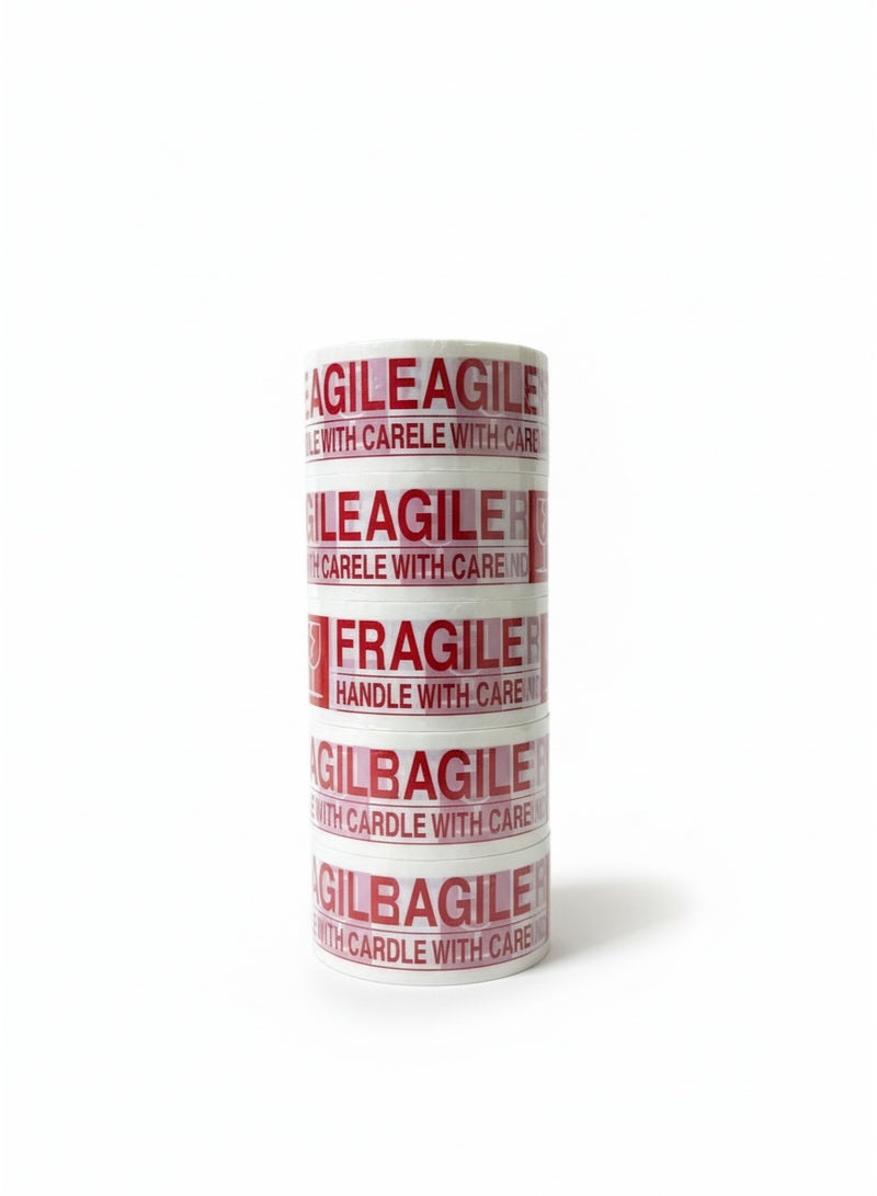 FRAGILE Tape, Heavy Duty (2inch × 55 mtr, Pack of 6) - Image 2