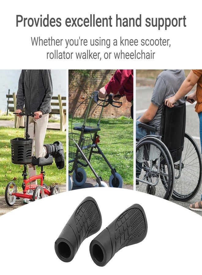 MUROCEA Knee Scooter Hand Grips - 7/8" Replacement Handles for Rollator Walkers, Wheelchairs & Mobility Aids, 2 Pcs - Image 5