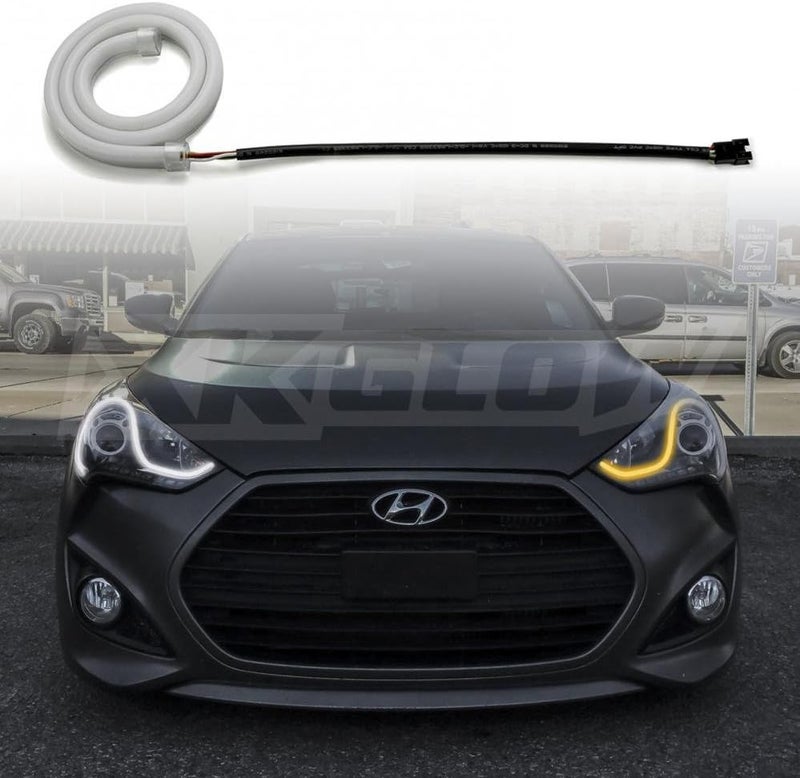 XKGLOW 2pc 24" Sequential Switchback LED Strip Kit for Headlights - Image 4