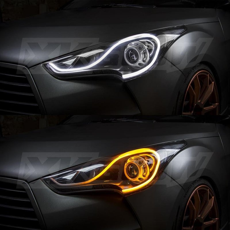 XKGLOW 2pc 24" Sequential Switchback LED Strip Kit for Headlights - Image 5