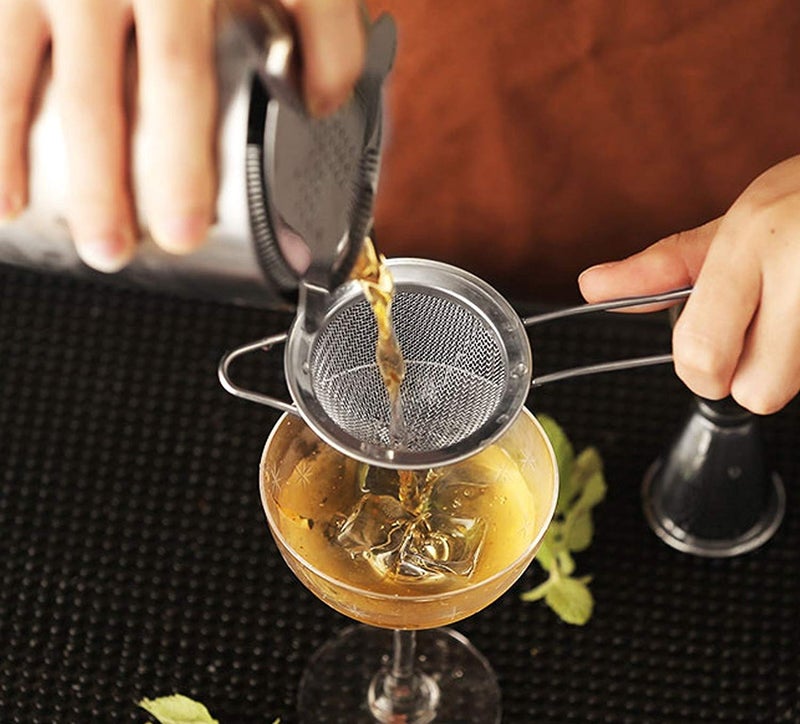 Birdbrid Stainless Steel Tea Strainers Fine Mesh Cocktail Strainer Conical Food Colander Practical Bar Tool 1 Pcs Set - Image 4