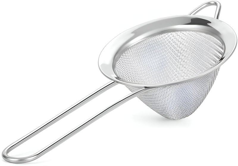 Birdbrid Stainless Steel Tea Strainers Fine Mesh Cocktail Strainer Conical Food Colander Practical Bar Tool 1 Pcs Set - Image 1