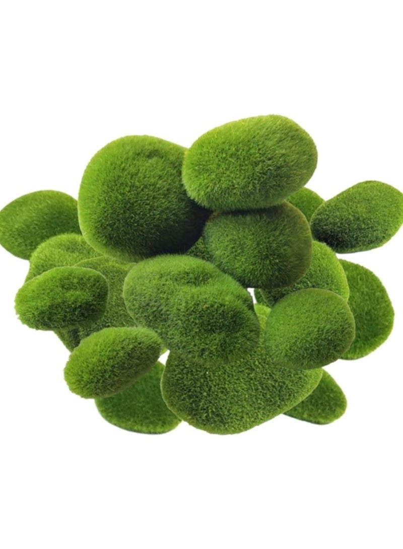 Daytoyz Pack of 10 Artificial Moss Balls 2 Sizes - Green Moss Balls for Decorative Purposes, DIY Crafts and Model Making - Image 1