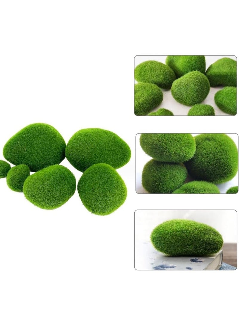 Daytoyz Pack of 10 Artificial Moss Balls 2 Sizes - Green Moss Balls for Decorative Purposes, DIY Crafts and Model Making - Image 5