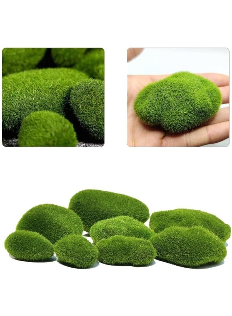 Daytoyz Pack of 10 Artificial Moss Balls 2 Sizes - Green Moss Balls for Decorative Purposes, DIY Crafts and Model Making - Image 3
