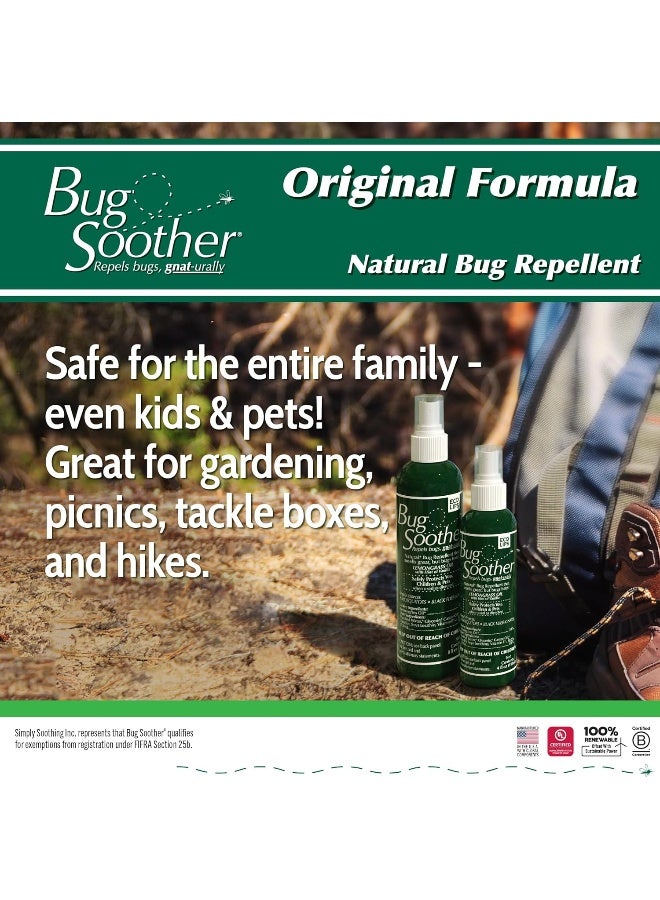 Bug Soother Spray 8 Oz - Natural Mosquito, Gnat And Insect Deterrent And Repellent With Essential Oils  - Image 1