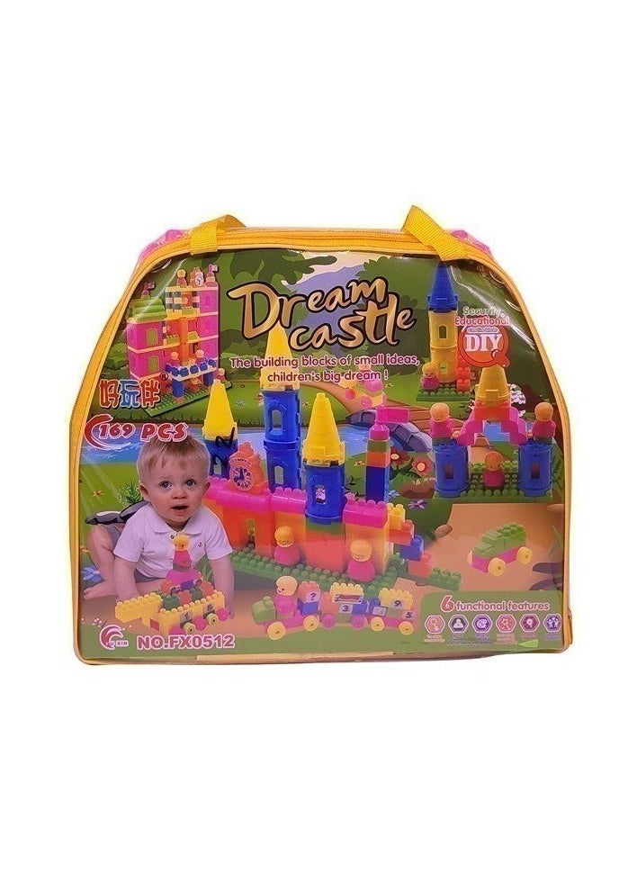 TOY GARDEN Colorful Castle Building Block Toy Set for Kids: Educational and Fun Play with Bright Towers, Figures, Vehicle, and Numbered Blocks for Creative Development and Imaginative Learning  - Image 3