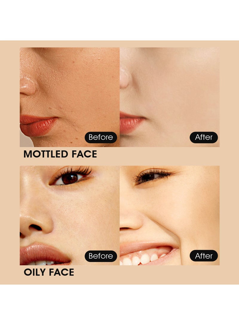 إيماجيك بودرة مضغوطة IMAGIC 4 ألوان | خفيفة الوزن، تغطية قابلة للبناء | لمسة نهائية غير لامعة لبشرة خالية من العيوب (Nude) - Image 3