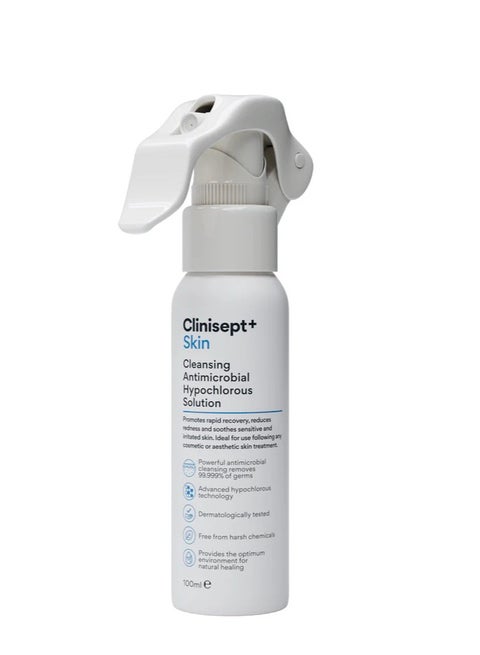 Clinisept+ Skin 100ml Spray Cleansing Antimicrobial Skin Care, Procedure Aftercare, No harsh chemicals, 100ml