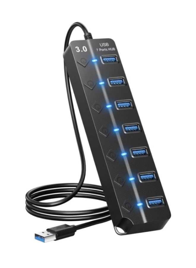 Terabyte USB 3.0 7PORT HUB With Individual Switches And Lights - Image 5