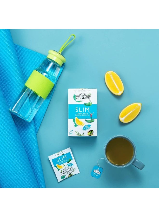 Ahmad Tea Slim Infusion with Matcha, Mint, and Lemon Balm - 20 Tea Bags - Image 4