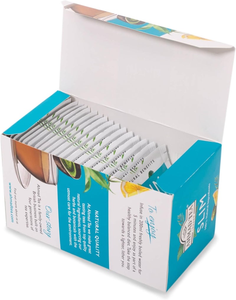 Ahmad Tea Slim Infusion with Matcha, Mint, and Lemon Balm - 20 Tea Bags - Image 3