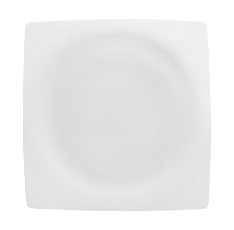 Royal Porcelain | Square Plate | Fine China - Time Square | 26.5 CM | White