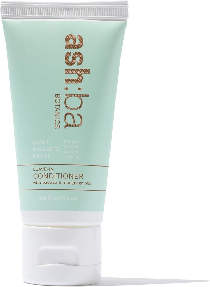 Ashba Botanics Leavein Conditioner for Men & Women  Leavein Cream for Curly Hair  Provides Moisture Conditioning Enhances Shine & Fixes Frizz  SLS SLES Phthalates and Parabens Free (50ml) - Image 1