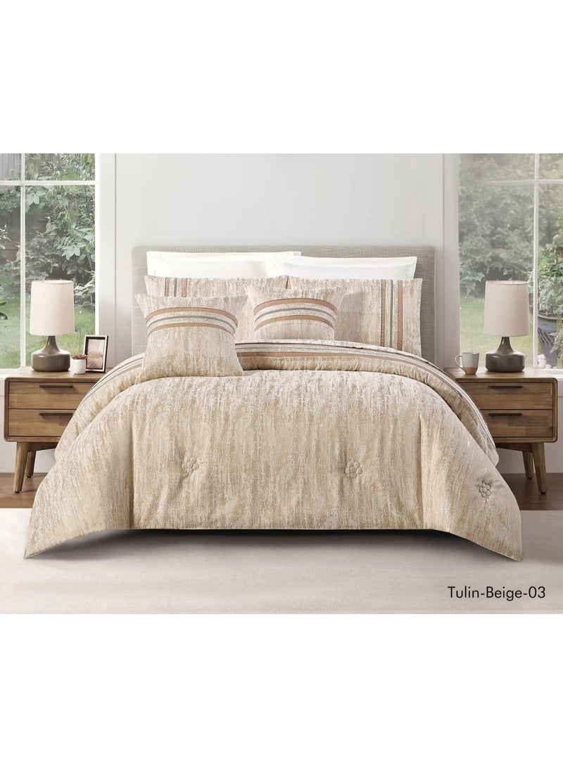 Luxury  double bed sheet with a royal jacquard design and high-quality material