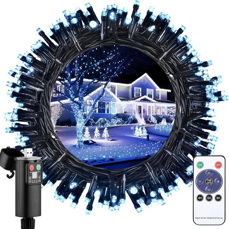 أضواء خرافية متعددة الألوان قابلة للشحن عبر USB 100 LED مع جهاز تحكم عن بُعد - Image 2
