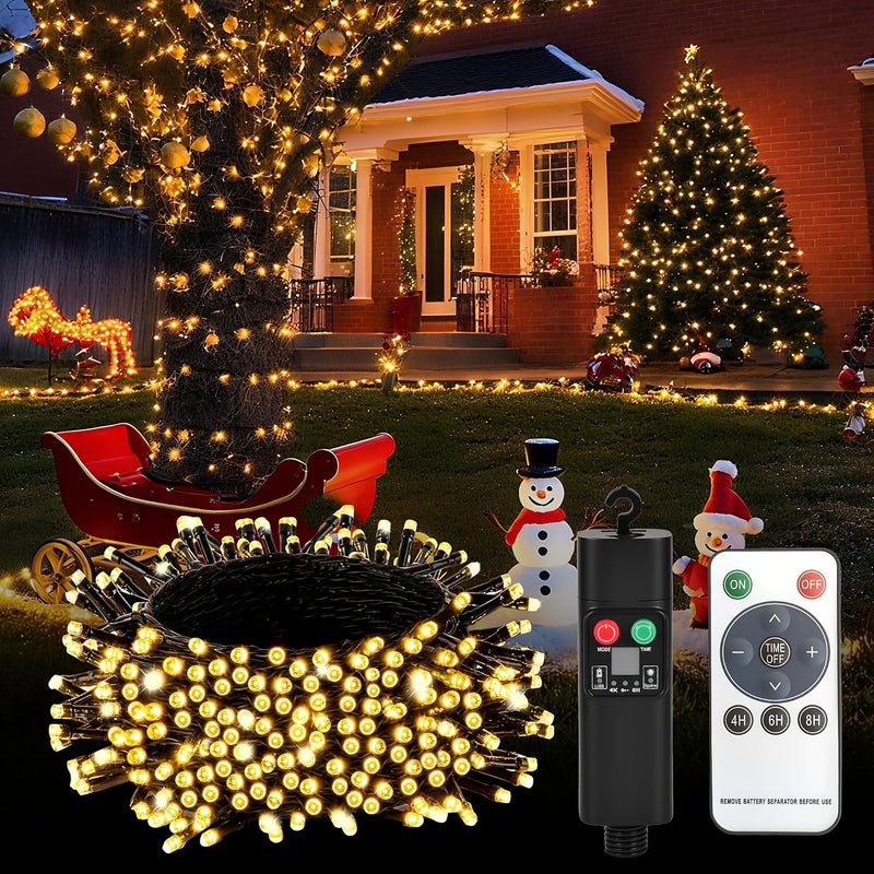 أضواء خرافية متعددة الألوان قابلة للشحن عبر USB 100 LED مع جهاز تحكم عن بُعد - Image 1