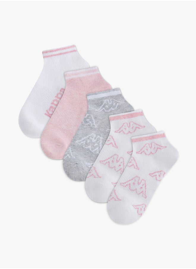 Kappa Girls Logo Detail Ankle Length Socks - Set of 5  - Image 1