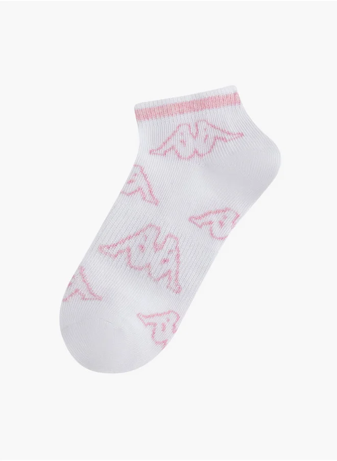 Kappa Girls Logo Detail Ankle Length Socks - Set of 5