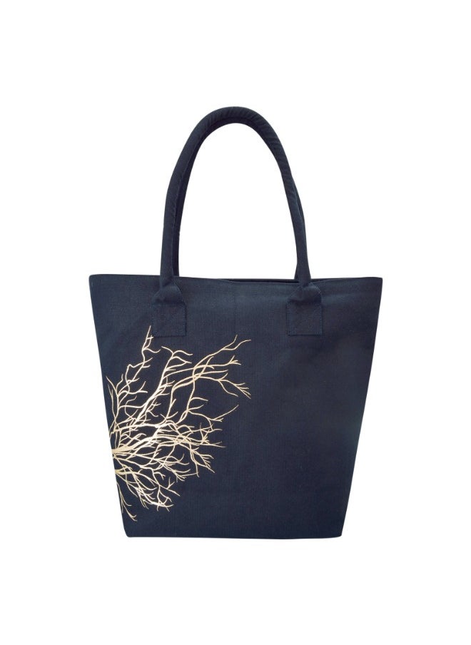 earthsave Earthsave Women’s Vegan Canvas Handbag | Office Bag, Handbag for Daily use, Travel Canvas bags with zip  - Image 1