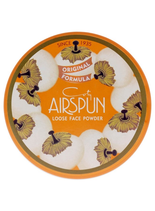 Airspun بودرة وجه ريسبون طبيعية محايدة 2.3 أونصة - بودرة وجه فضفاضة بلون طبيعي لتثبيت المكياج أو الأساس خفيفة الوزن تدوم طويلاً - عبوة واحدة - Image 1