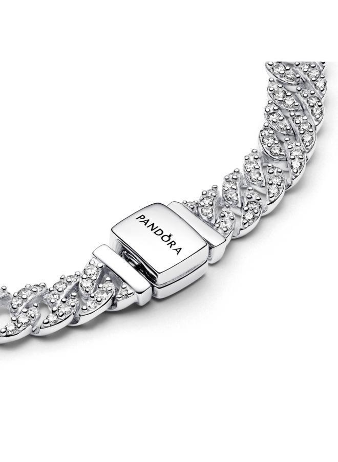 Pandora Timeless Pavé Cuban Chain Bracelet - Image 2