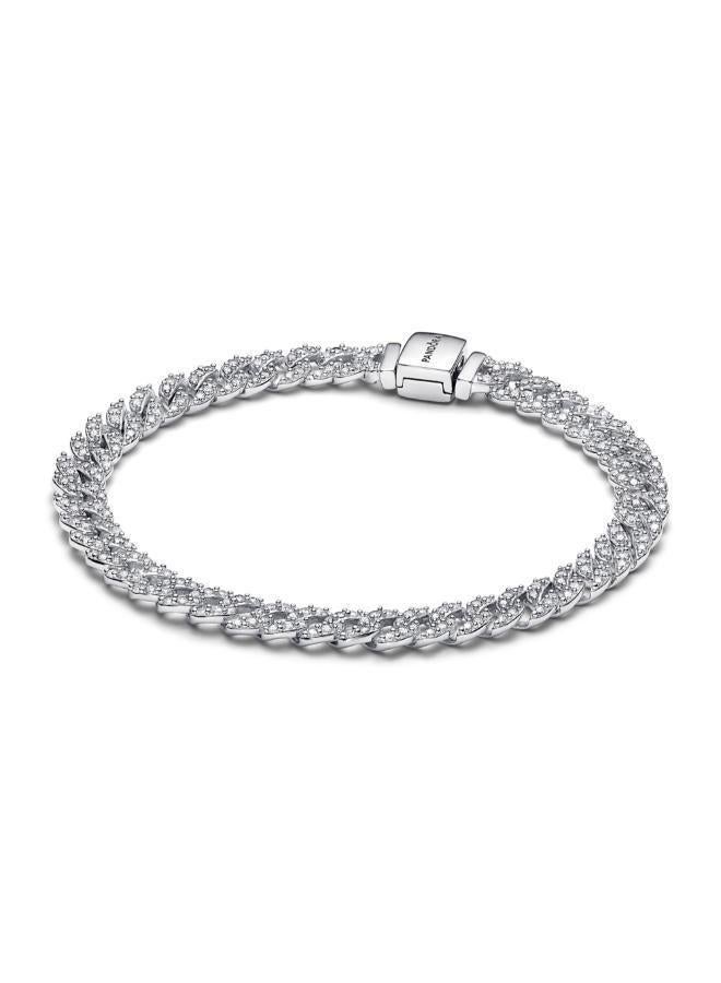 Pandora Timeless Pavé Cuban Chain Bracelet - Image 1