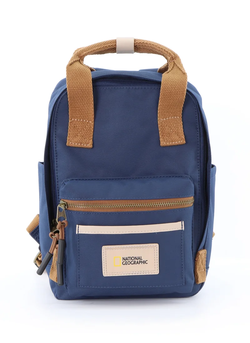 ناشيونال چيوغرافيك National Geographic LEGEND Small Backpack Navy For Men And Women, Durable Water Resistant Padded Laptop Casual Blue Daypack