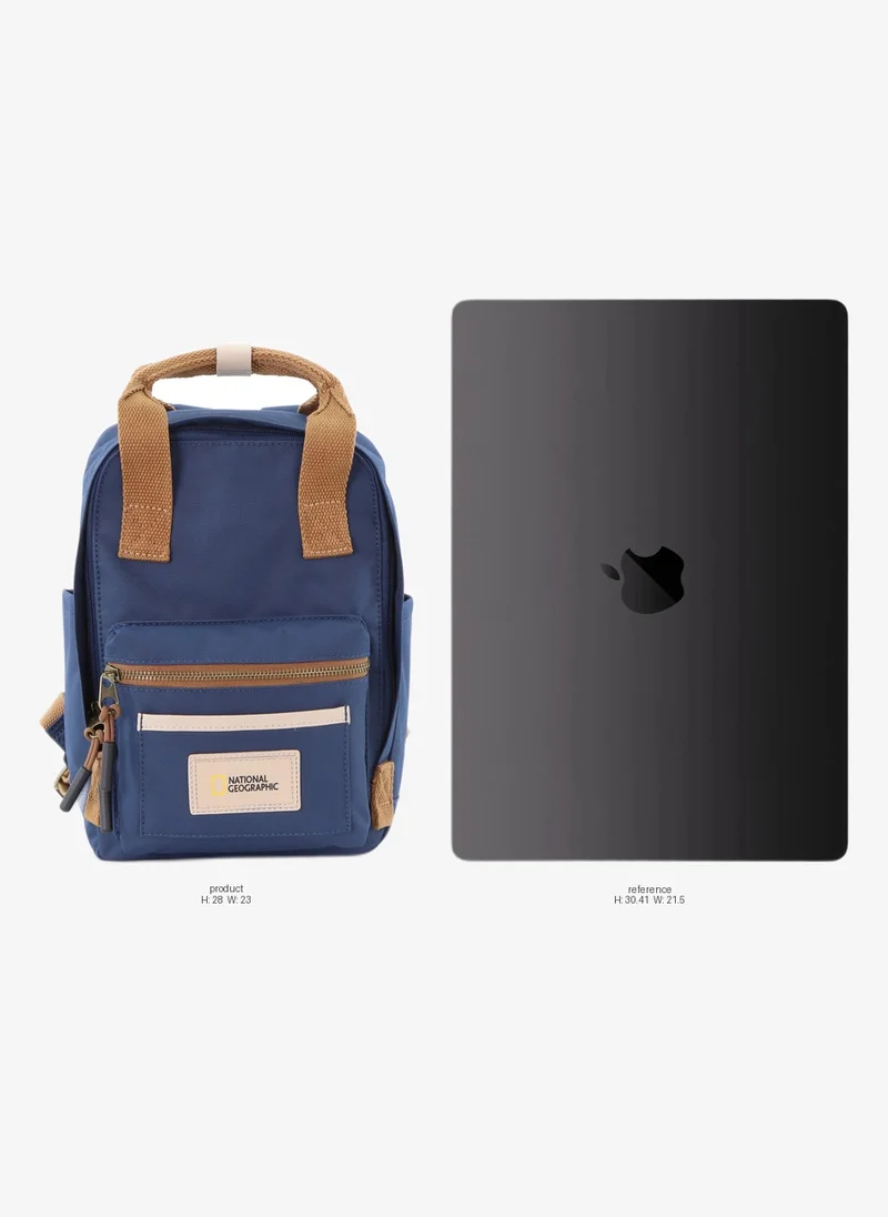 NATIONAL GEOGRAPHIC National Geographic LEGEND Small Backpack Navy For Men And Women, Durable Water Resistant Padded Laptop Casual Blue Daypack