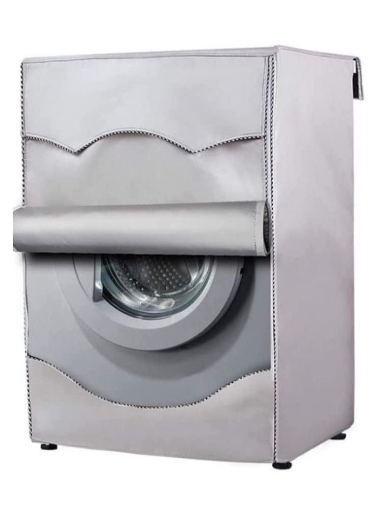 Washing Machine Cover Washer Dryer Dustproof Waterproof Protection Case Cover Sunscreen with Zipper fo Washer Protection  - Image 1