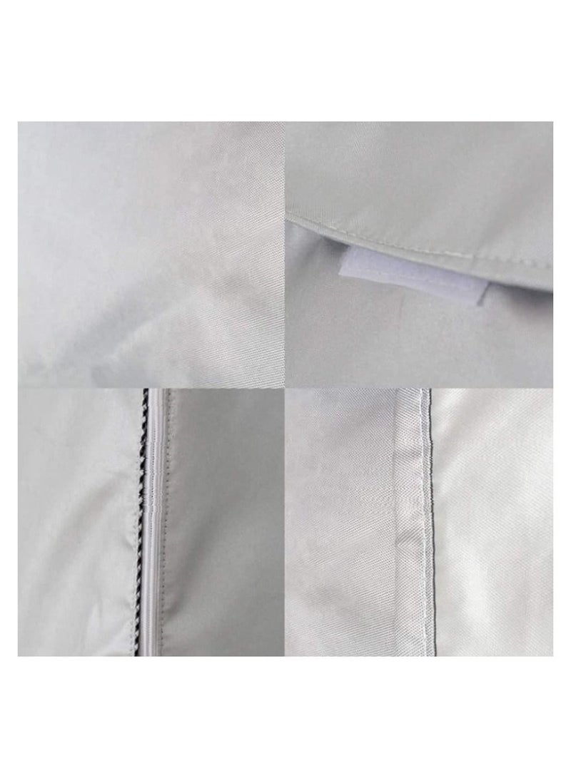 Washing Machine Cover Washer Dryer Dustproof Waterproof Protection Case Cover Sunscreen with Zipper fo Washer Protection  - Image 5