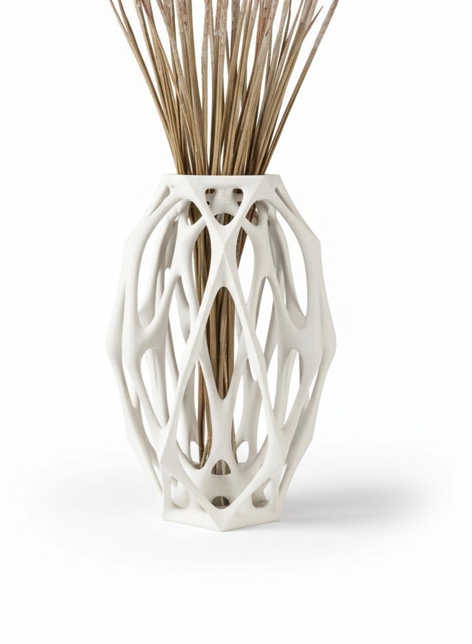 أخوة ثلاثي الأبعاد هيكل مزهرية بتصميم تجريدي عصري – قطعة ديكور فنية أنيقة للمنزل والمكتب - Image 2