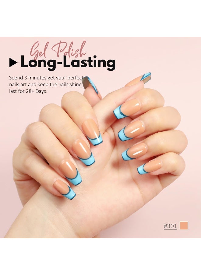 FZANEST Gel Nail Polish,15ML Nude Pink Color Soak Off UV LED Gel Polish Nail Art Manicure Salon DIY Nail Design Decoration at Home #D016 - Image 3