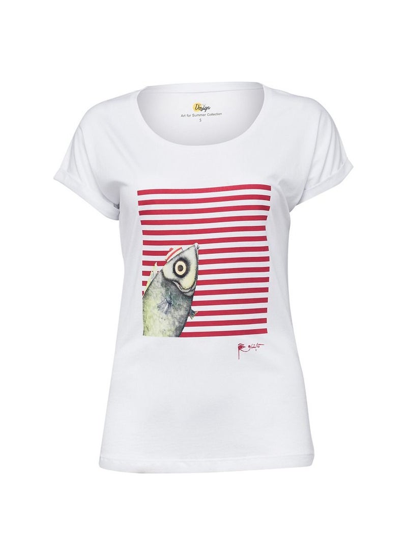 بيج ديزاين طاقم الرقبة المرأة تي شيرت تصميم مخصص - Image 1