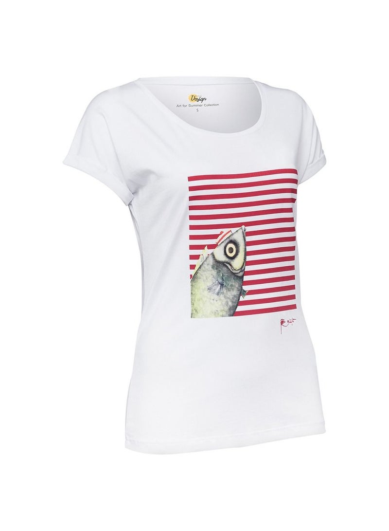 بيج ديزاين طاقم الرقبة المرأة تي شيرت تصميم مخصص - Image 3