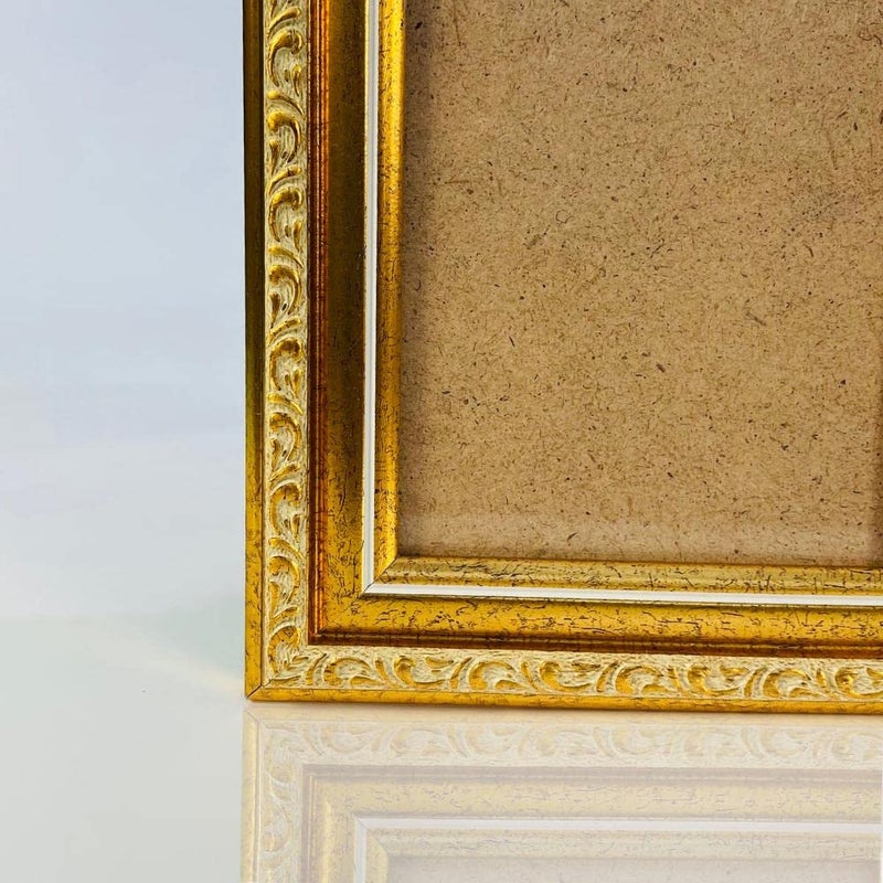 VictoR picture frame Chagall 4x6 green gold frame  vintage antique frames with shutterprrof acrylic glass  baroque/antique - Image 5