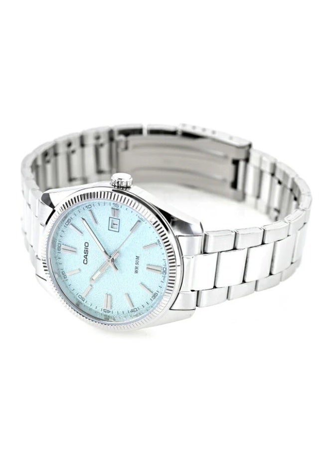 كاسيو ساعة كاسيو للرجال MTP-1302DA-2A2VDF أنالوج من الفولاذ المقاوم للصدأ باللون الفضي - Image 2