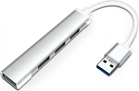 بولهاموبيل Polham 20CM 4in1 USB To 4x USB Coupler Adapter Hub, High Voltage and Current Protected USB Coupler