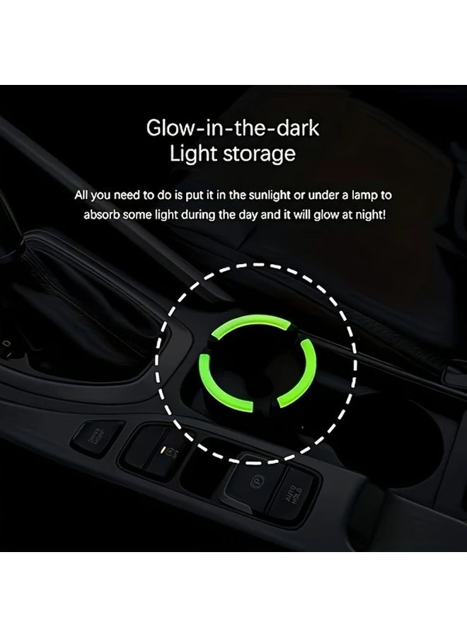 Blue Glow In Dark Self Extinguishing Portable Car Ashtray With Lid Odor Proof - Image 4