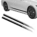 Rebvugr 2PCS Sports Racing Stripe Graphic Stickers Car Decals Auto Body Side Sport Racing Stripe Graphic Sticker Car Decoration Accessories Vinyl DIY Modified Stripe Decal for Most Vehicles Black - Image 2