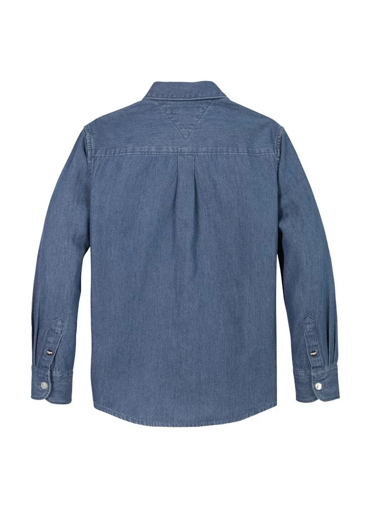 TOMMY HILFIGER Kids Denim Chambray Ls Shirt