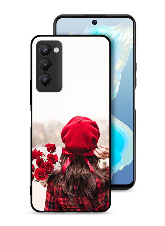 Tolwak Tecno Camon 18P Protective Case Cover Holding Flowers - Image 1