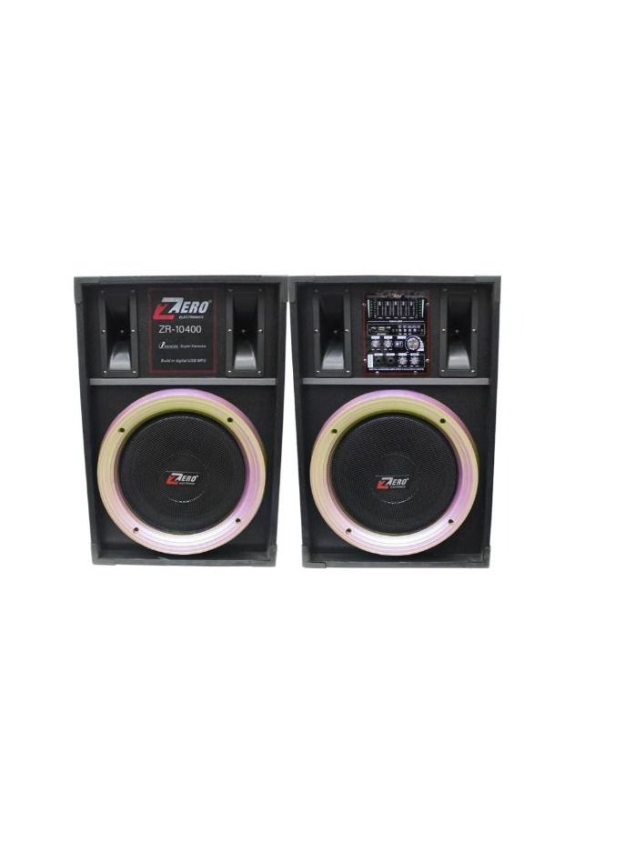 Zero Speaker ZR-10400 Wired / Wireless Supports Bluetooth and Memory Card With USB Output Black - Image 1