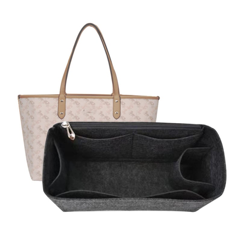 Lckaey Purse Organizer Insert for coach bag insert tote organizer purse small hand large1082grey side pull-S - Image 1