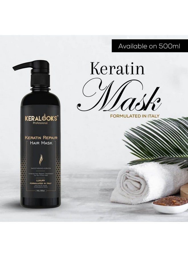 كيرالوكس بروفيشنال قناع الشعر Keralooks Professional® Smoothing Plus Keratin للشعر الجاف والمجعد والتالف. (500 مل) - Image 2
