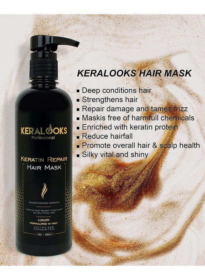 كيرالوكس بروفيشنال قناع الشعر Keralooks Professional® Smoothing Plus Keratin للشعر الجاف والمجعد والتالف. (500 مل) - Image 4