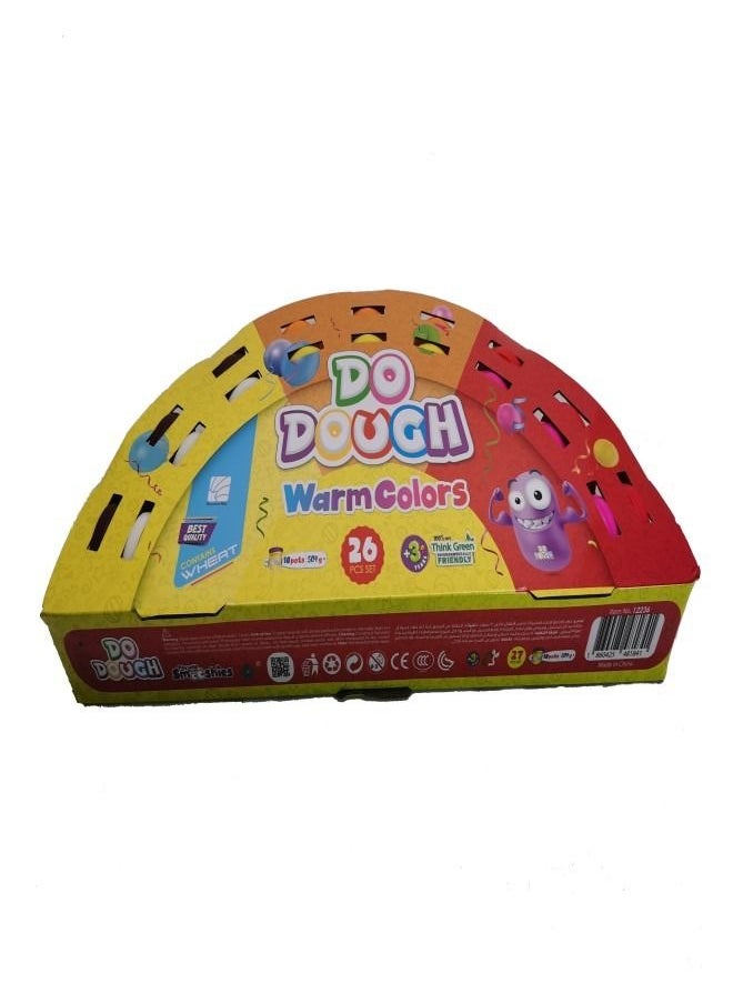 Do Dough Warm Colors Clay Set of 18 Pots